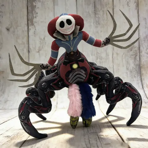 Poppy Playtime Prototype Lily Lovebraids & Giblet Plush - Authentic New Plush Toy, Ultra-Soft PP Cotton Filled Collectible, Huggable Creepy-Cute Gaming Character for Birthdays & Easter Decor
