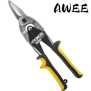 Tactical 10 Inch Aviation Snips Chrome Molybdenum Steel Straight Cut Heavy Duty Tin Snips for Metal Cutting