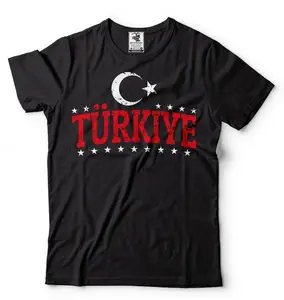 Türkiye T-shirt Turkish Heritage Mens Unisex Tee shirt Turkey Flag Shirt National day Birthday Gift Tee Shirt