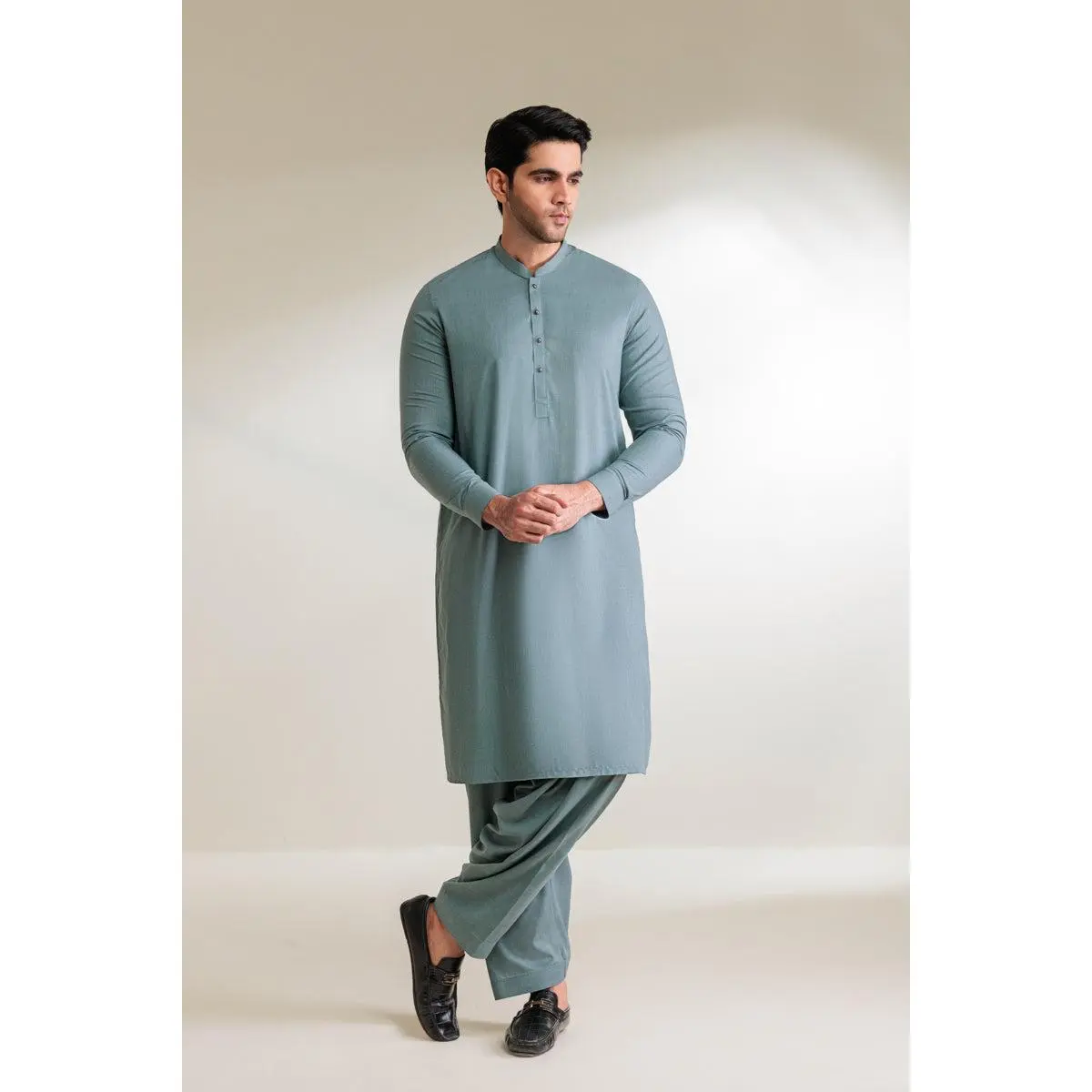 Green-Blended-Shalwar Suit - (MP2PBBS26BM4M5) J(46) y(6