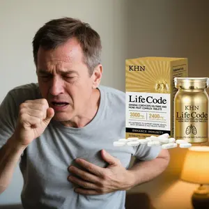 LifeCode KLIN Herbal Complex Tablets - Ginseng Cordyceps Monk Fruit for Energy Focus & Immune Support - Pure Natural Supplement for Healthcare & Fitness - Edible Dietary Fiber