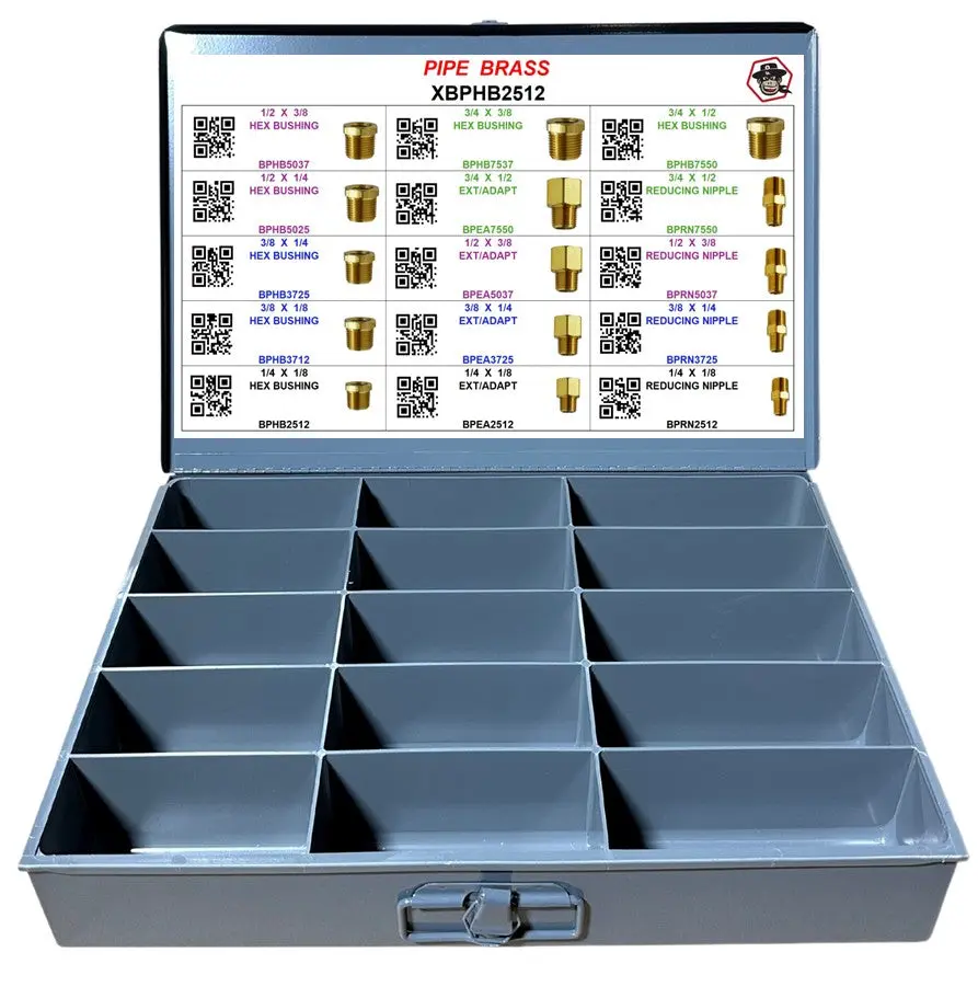 XBPHB2512  BRASS  HEX BUSHING EXTENDER/ADAPTERS AND REDUCING NIPPLES