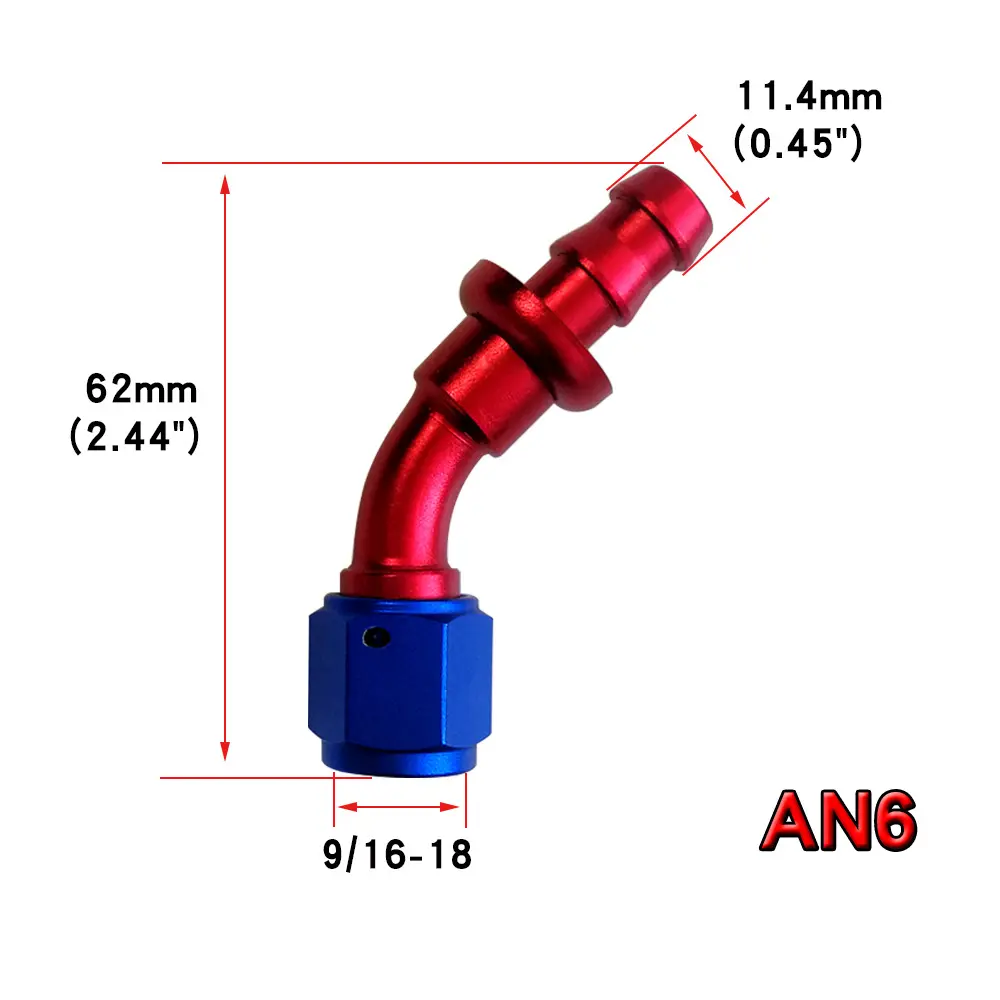 an6   45° Red and blue