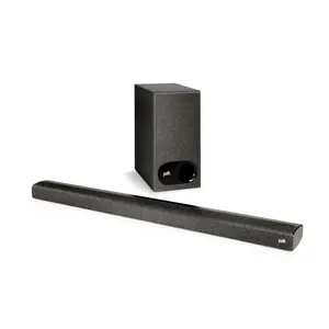 Polk Audio Signa S2D Sound Bar with Wireless Subwoofer (Online Exclusive Finish), Dolby Digital & DTS Virtual Surround, VoiceAdjust Technology, Bluetooth Music Streaming, Aux, HDMI & Optical Inputs
