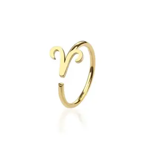 Zodiac Symbol Nose Hoop Ring