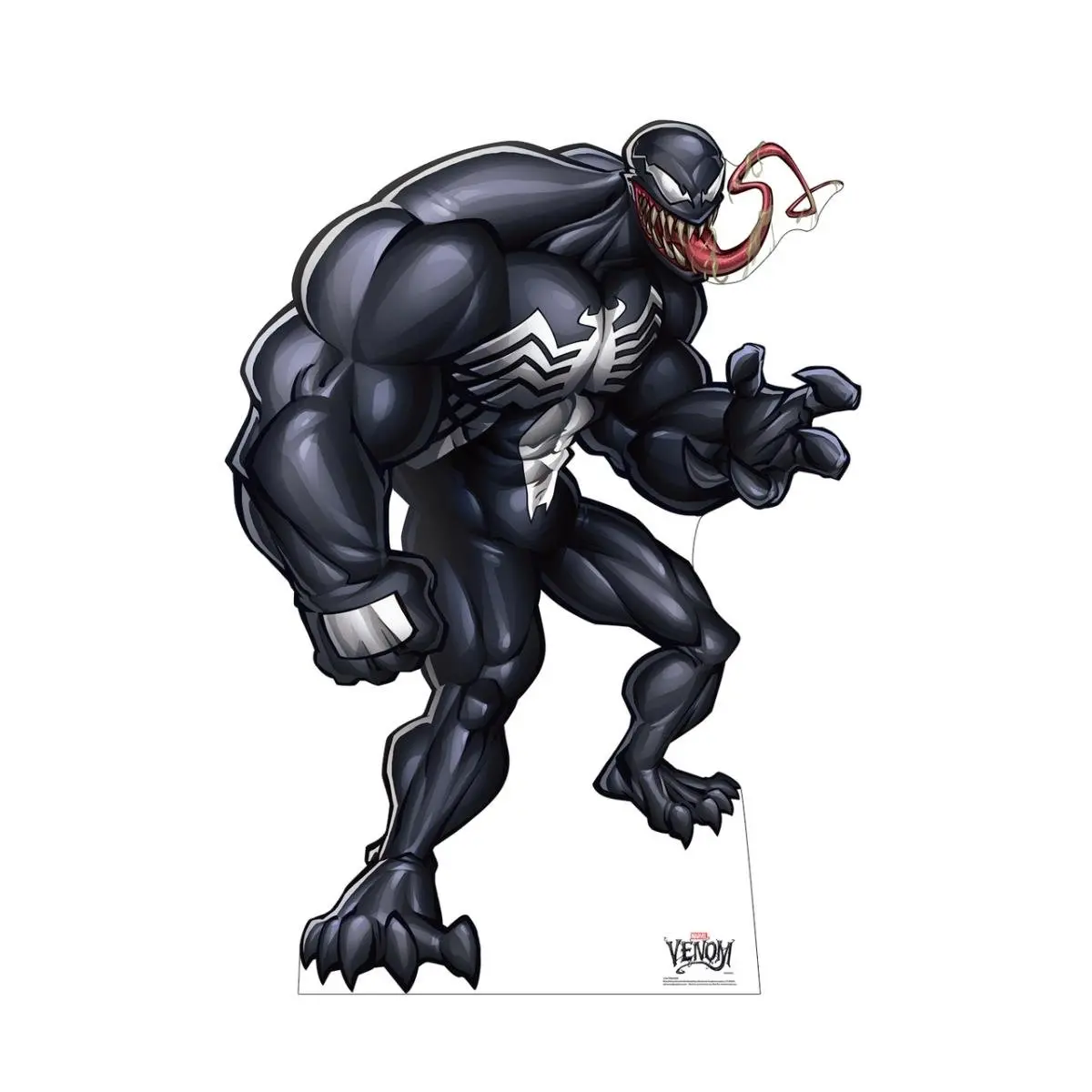 Marvel Classic Venom Cardboard Cutout - 62" x 45", Party Decor, Easel-Included, Easy-Install Home Supplies Piece, Photo