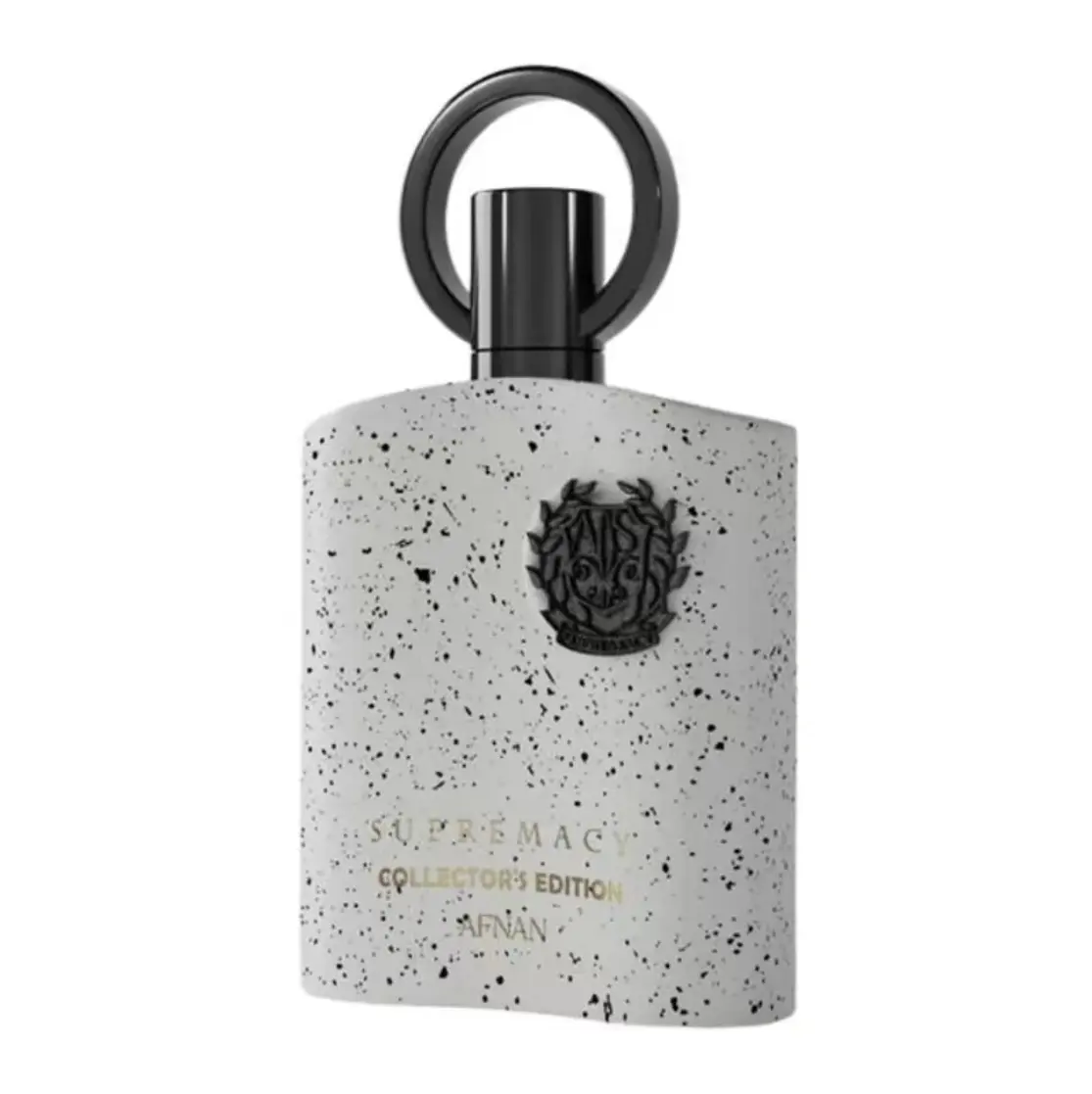 Apnan Supremacy Collector's Edition Perfume - Unique Design with Black and White Speckled Pattern