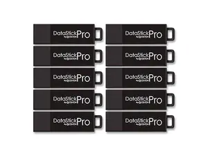 Centon DataStick Pro USB 3.2 Type A Flash Drive - 256 GB - Black - 10/Pack - C1-U3P6-256G10B