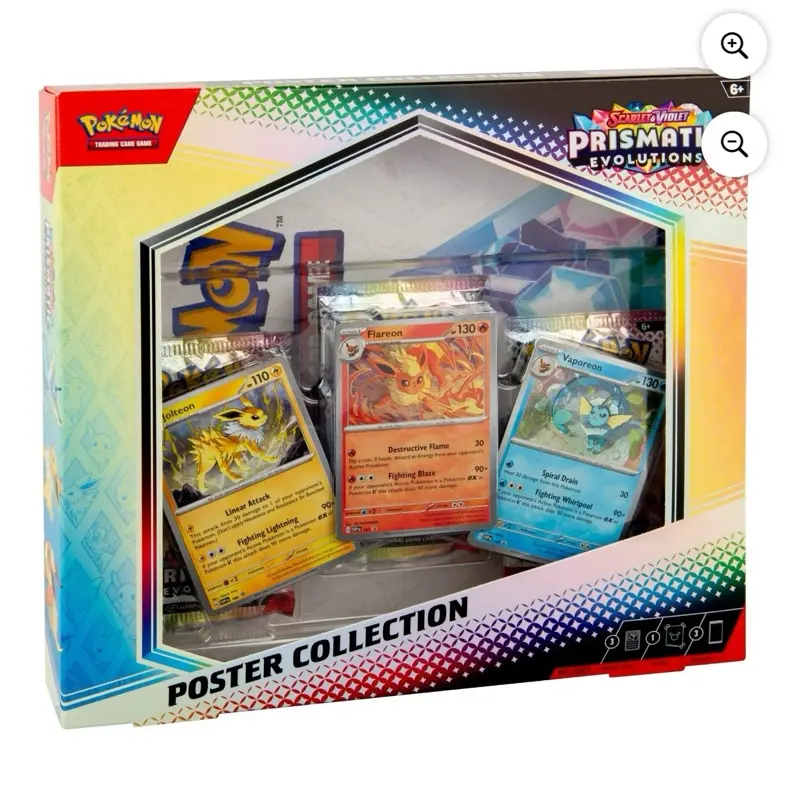 Pokemon Scarlet & Violet 8.5 Prismatic Evolutions Poster Collection