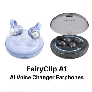 SoundAI FairyClip A1 Voice Changer Earphones HiFi Sound Quality Bluetooth 4.0 30H Battery IPX4 Waterproof for Sports Fitness Gaming Movies Privacy Protection Leak-Proof Sound Audio Grey