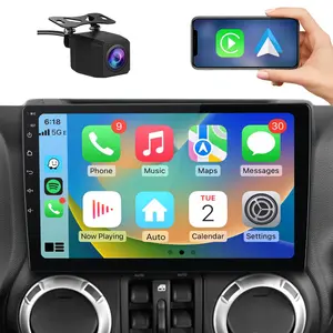 10" Android 13 Head Unit for Jeep Wrangler JK 2007-2016 | 2+64GB/4+64GB, Carplay Android Auto, GPS Bluetooth FM SWC + Camera