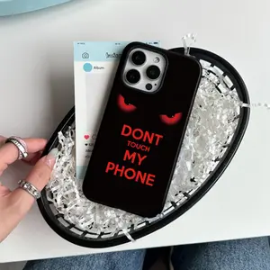 Trendy and cool, don't touch my phone, demon pattern two-in-one phone case,Compatible with iPhone 17 Pro Max Phone Case 17 Air 16E 16 15 Plus 14 13 12 11 X XS Max,Samsung Galaxy S26 ULTRA S25 S21 S22 S23 FE S24 Plus FE EDGE Plus