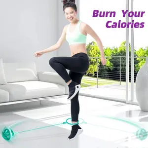Durable Jump Rope with Foot Weights, Enhance Coordination and Stability, Indoor Outdoor Fitness Equipment, Made of Abs Material