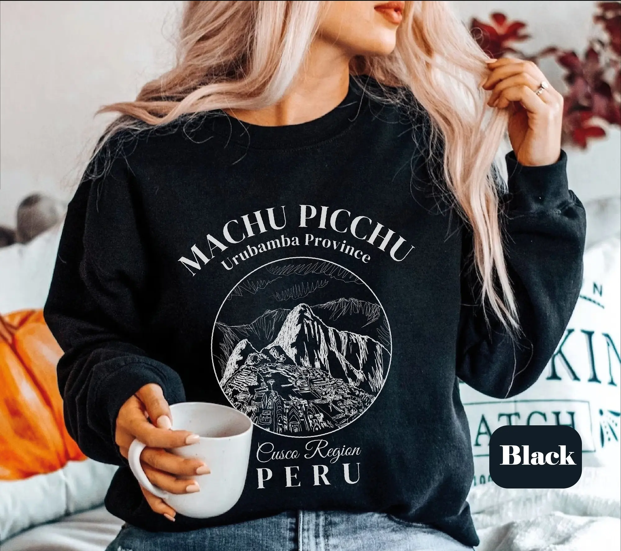Machu Picchu Peru Sweatshirt shirt tee,Womens Peruana Machu Picchu Crewneck sweater,Peru Unisex pullover Cusco South America Gift Inca