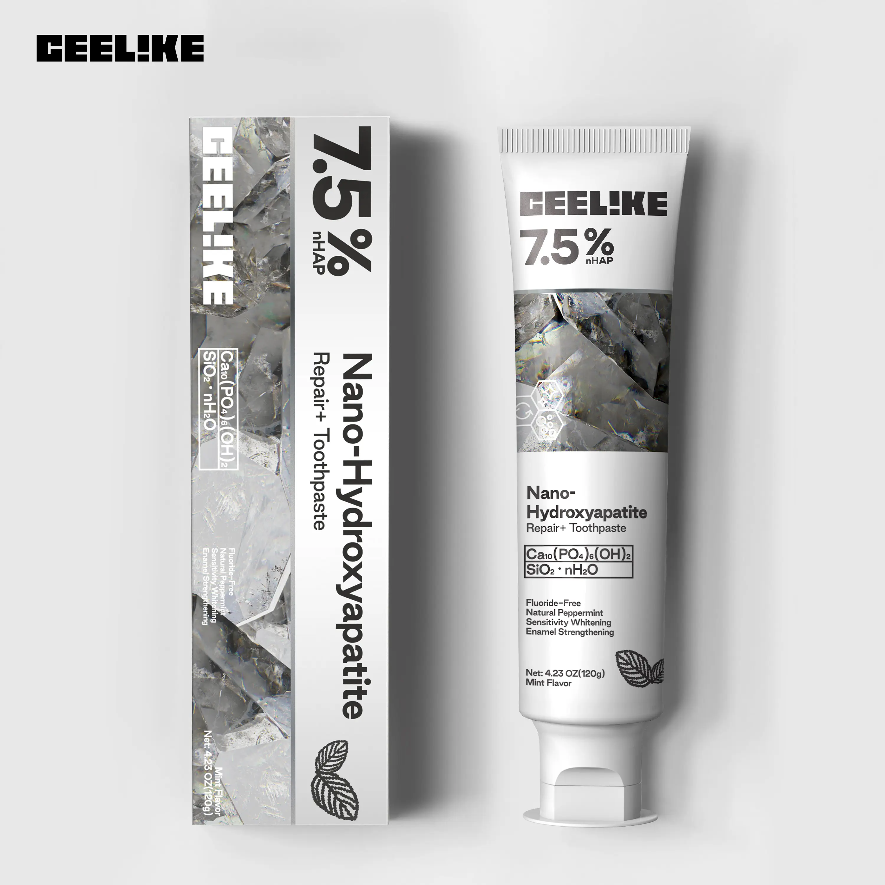 Ceelike Nano Hydroxyapatite Toothpaste | Protects Teeth | Fluoride-Free & Fresh Mint | Maintains Natural Tooth Color A