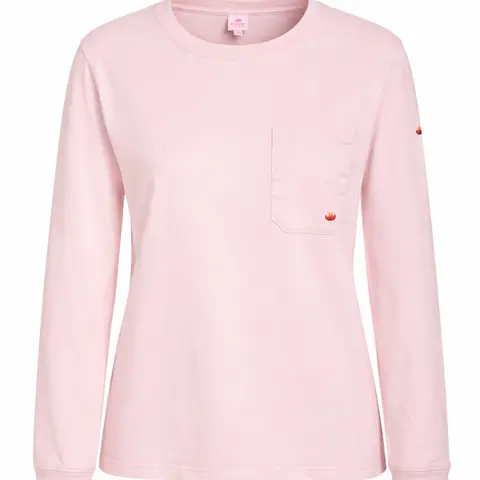 Women's FR Work Wear Fitted Long Sleeve Top - Crew Neck, Adjustable, Lightweight, Stretchy, Comfortable, Breathable Fabric, 1 Pocket, All Seasons