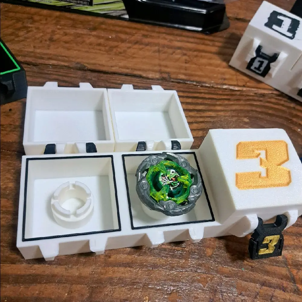 Beyblade X Deckbox for Tournament - Locking Clips Durable Sturdy