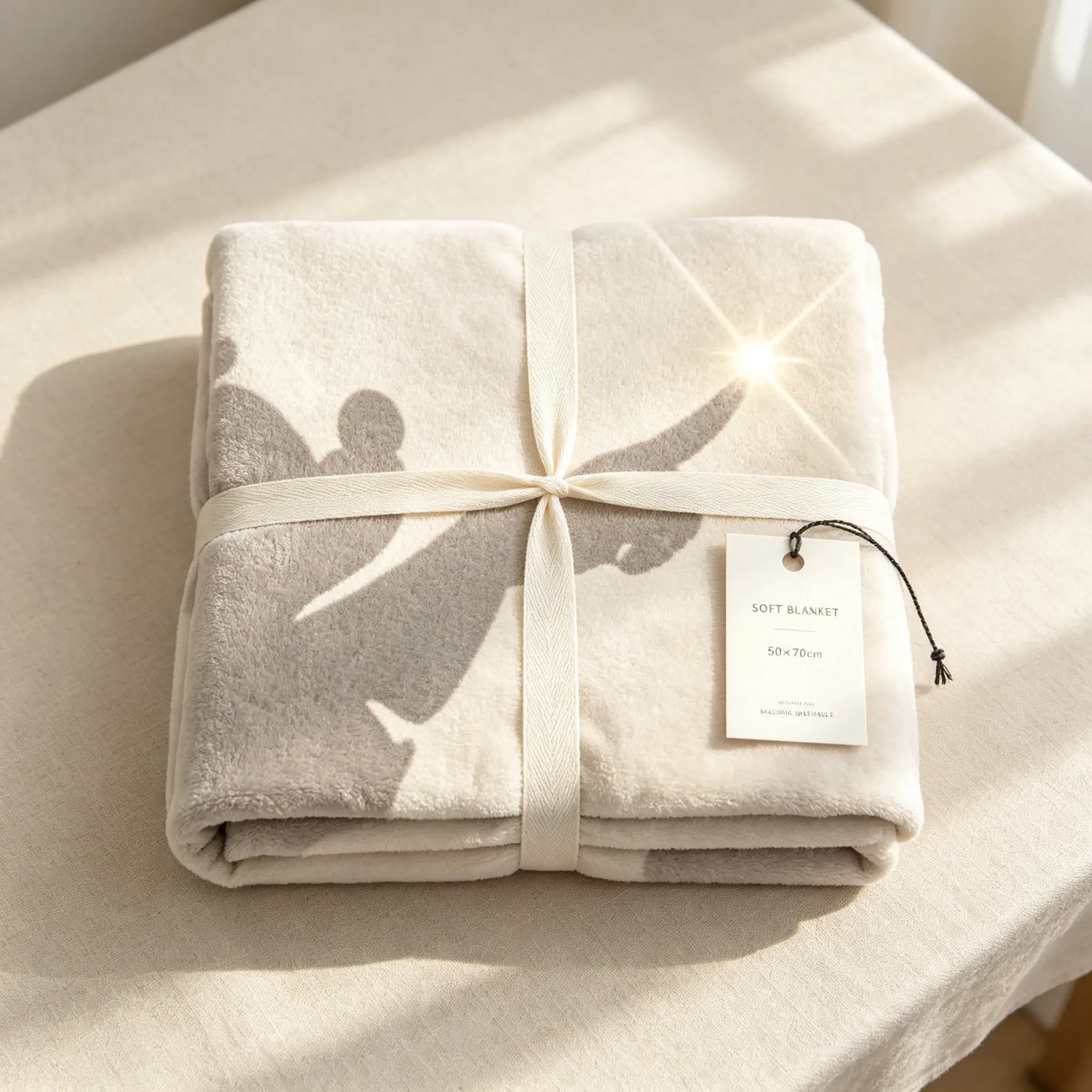 Soft plush household blanket, functional home decoration for bedroom living room, suitable for rest and leisure moments