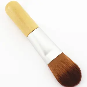 1 Piece｜TRUTH AMOR Wood-Handle Mini All-Rounder Makeup Brush｜5-in-1 Blush·Contour·Highlight·Foundation·Mud Mask｜Daily/Travel·Beginners & Beauty Lovers Must-Have
