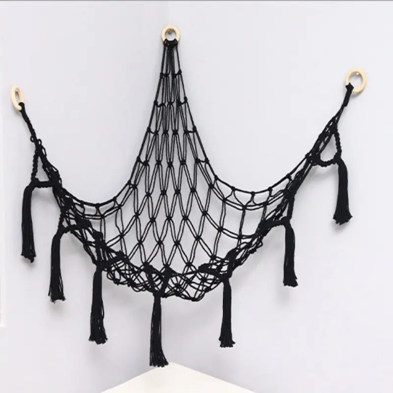 Hanging Mesh Storage Rack, 1 Count Large Hanging Mesh Storage Rack, Fun Decorative Storage Net, Ideal Gift Organizer for Living Room and Bedroom, Hangable, Mesh Baskets