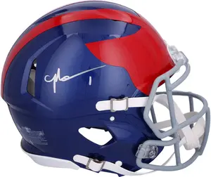 Malik Nabers New York Giants Autographed Riddell 2024 Alternate Speed Authentic Helmet - Fanatics Authentic Certified