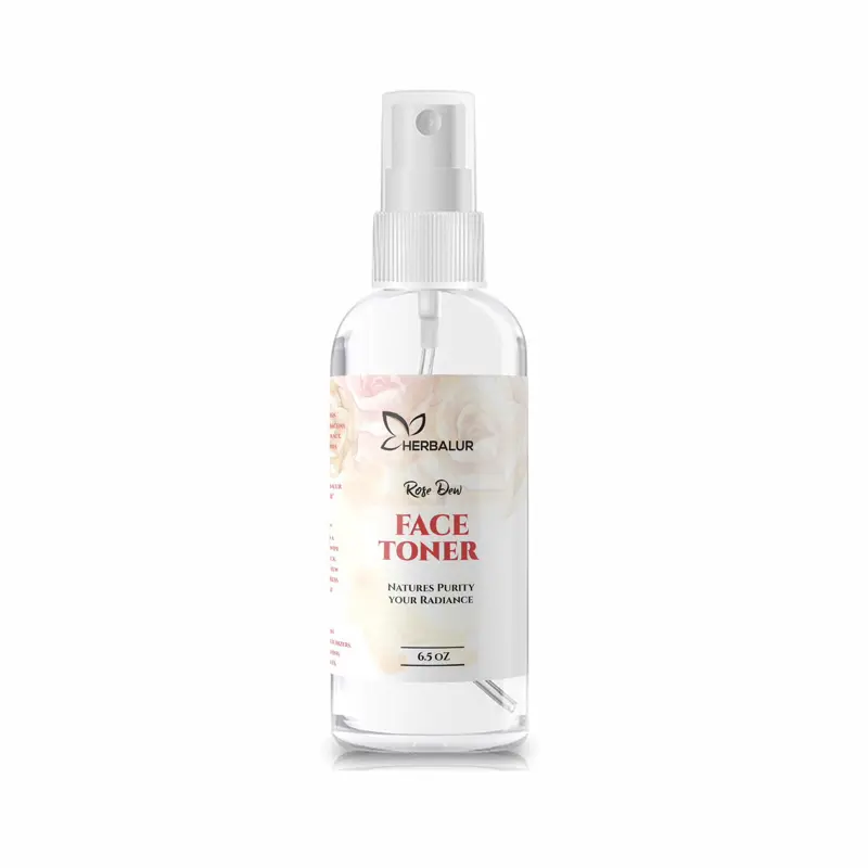Rose Water Spray for Face & Organic Rose Water for face Rosewater Facial Toner - Alcohol-Free Makeup Setting Hydrating Face Mist - Anti-Aging Rose Water Toner Spray - 4 Oz Clear Sensitive