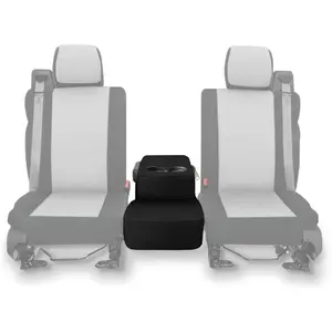 Custom Fit 2004-2008 Ford F150 Pickup  Black Neoprene  Front Center Jump Seat Cover and Console Covers