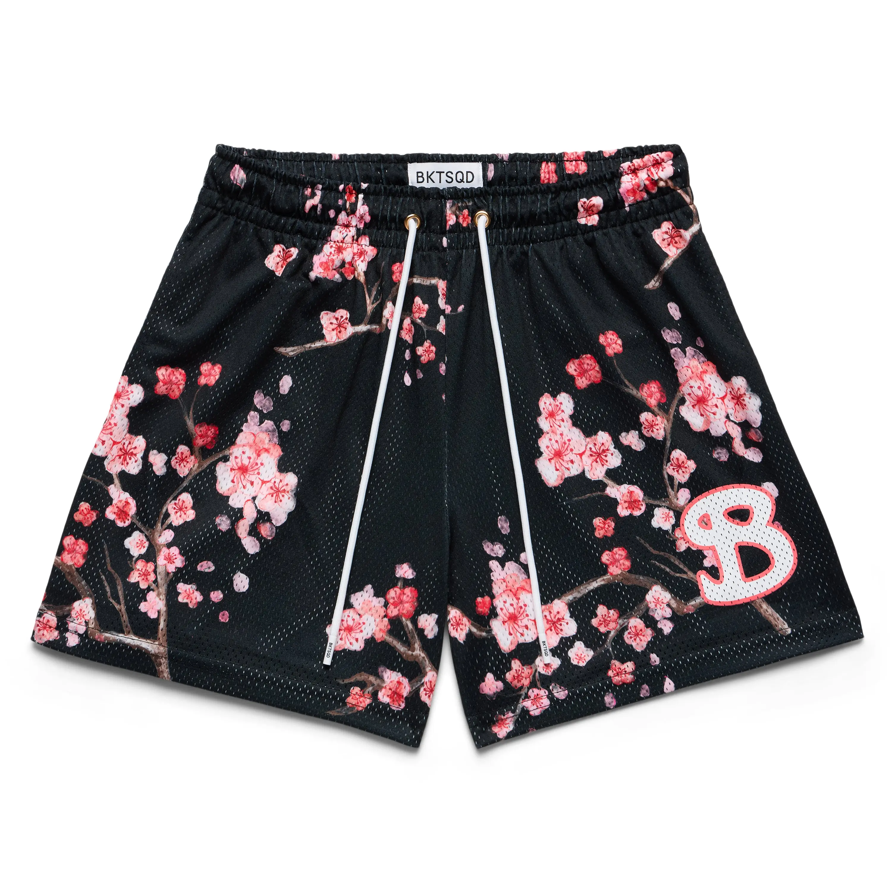 Cherry Blossom Shorts, Floral Summer Mesh Shorts, Beach Vacation Casual Shorts