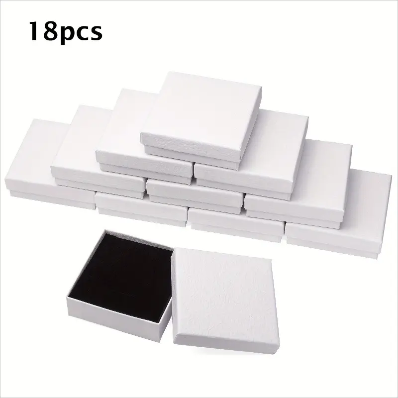 Gift box, square shape, a combination gift box of necklaces, bracelets and earrings, used for making display and packaging items, Creative Gift Packaging, Beautiful Gift Box