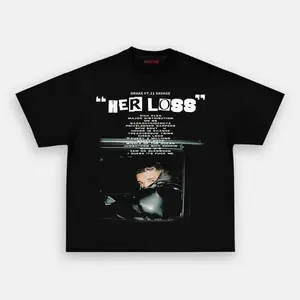 BEATS Drake her loss WEAR 10.8 Vintage 90s Unisex T-Shirt, Hiphop Rap Shirt, Gift For Fans Music Y2K Cotton Streetwear Gift For Love One, Pepper Comfort Colors