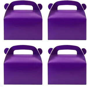 30-Pack Dark  Party Favor  Boxes, Goodie Boxes, Gable Paper  Boxes with Handles.  for  Birthday Party  Shower Decoration Supplies
