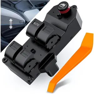 Nilight Power Master Window Switch - ABS Plastic, OE-Like Original Look Car Interior Accessory, Front Left Driver Side Replacement for 2001-2005 Civic, 2002-2006 CR-V Sport Utility Vehicles