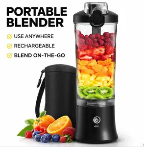 Wireless personal blender, suitable for milkshakes and smoothies, USB-C rechargeable, 20 ounces, leak-proof