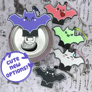 Tab Buddies Spicy Bat Soda Can Tab Opener with Keychain strap - Unique Accessibility Halloween Vampire Wing Present Gift for sore hands, arthritis, therapy