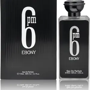 6PM Ebony Eau De Parfum pour Homme, 3.4oz/100mL Natural Spray for Men