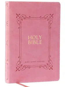 KJV Holy Bible: Large Print with 53,000 Center-Column Cross References, Pink Leathersoft, Red Letter, Comfort Print: King James Version Imitation Leather – Large Print, March 26, 2024