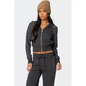 Chandler Waffle Zip Up Hoodie Chandler Waffle Zip Up Hoodie