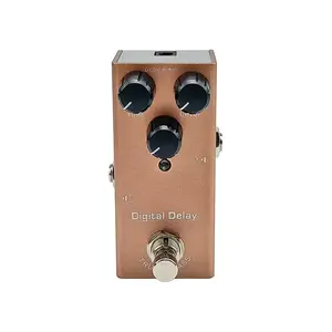 Electric Guitar Pedal Digital Delay with Sound Echo Feature and Control Knobs