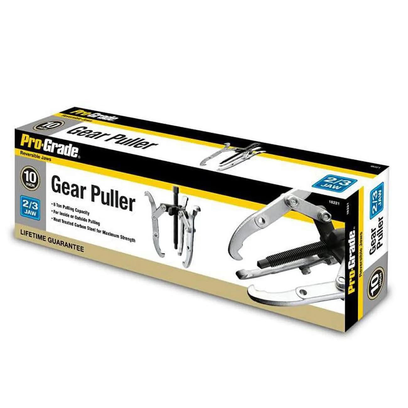 10 in. Adjustable 2 & 3 Jaw Gear Puller - 6 Ton