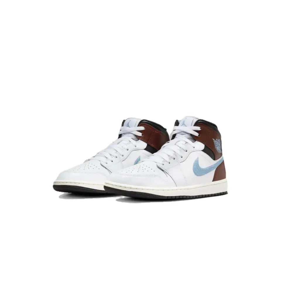 Jordan 1 Mid SE Brown Blue Grey Men's FQ7831-142 New