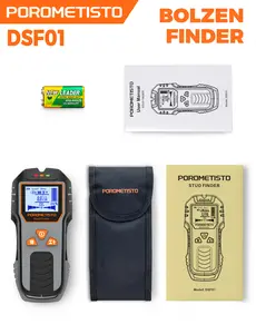POROMETISTO-DSF01 Ultra Depth Wall Scanner Detector - 6-in-1 Intelligent Calibration Hardware Tool with Live Wire, Metal, Wood, Copper Detection for 220v/110v Wall Drilling Renovation Safety Positioning