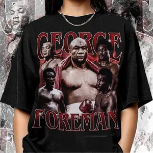 Vintage George Foreman 90 Bootleg Shirt, George Foreman T Shirt