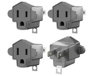 Outlet Adapter, ETL Listed 3-2 Prong Adapter, Fire-Retardant  PBT Material, Heavy Duty Wall Plug Adapter for Old Homes, Travel to Japan