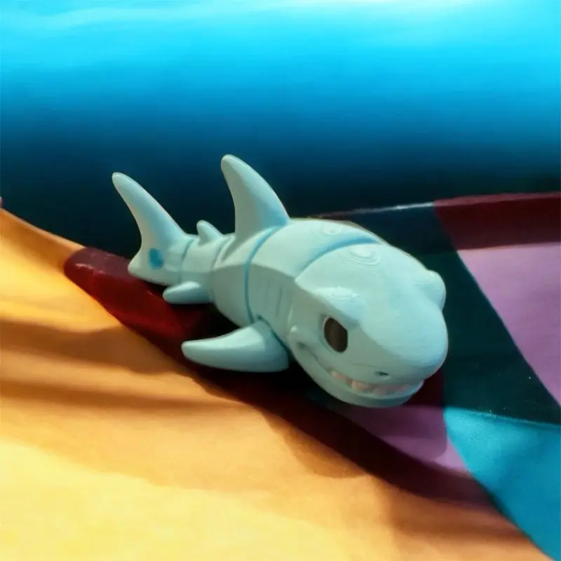 Blue fidget shark