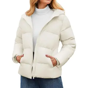 YUCOLEN Womens Down Puffer Jacket Winter Warm Hooded Coats for Women Quilted Lightweight Zip Up Snow Coats