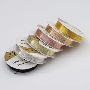 Handmade DIY copper wire jewelry making kit, anti-oxidation wrapped copper wire 0.2 mm | 0.8 mm crochet hook