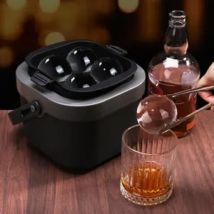 Bartender-Approved Ice Mold!  Make 2.3" Clear Ice Balls in 1 Freeze – Perfect for Whiskey, Bourbon & Gifts for Dad/Boss Utensils Kitchen father's day gifts, Valentine's Day gift