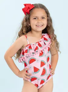 Melon Breeze Fun Ruffle Swimsuit
