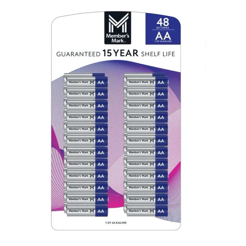 Member's Mark AA Alkaline Batteries, 48 pk.