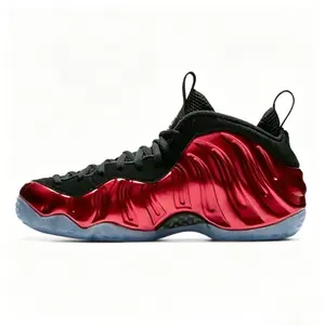 Fashion Foamposite Athletic Sneakers, Unisex Ice Blue Crystal Sole Retro Daily Basketball Shoes